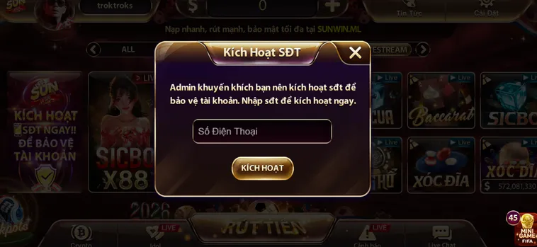 Kích Hoạt Số Điện Thoại Để Bảo Vệ Tài Khoản Của Bạn An Toàn Tuyệt Đối