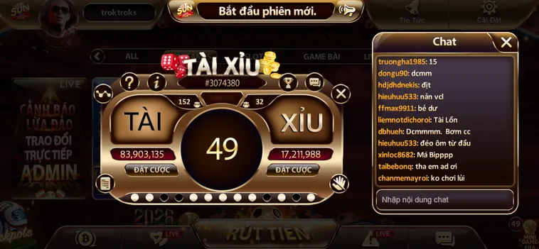 Minigame Tài Xỉu Tại SunWin Sân Chơi Cá Cược Đẳng Cấp Cho Mọi Cao Thủ