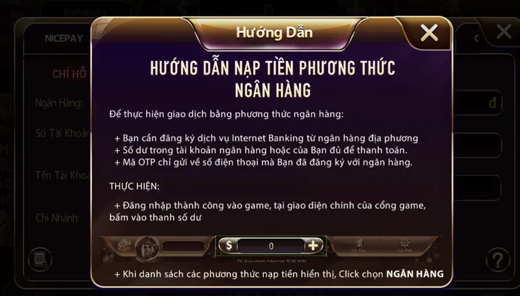 Hướng Dẫn Cách Nạp Tiền Qua Tài Khoản Ngân Hàng Tại SunWin Siêu Tốc Nhận Khuyến Mãi Khủng