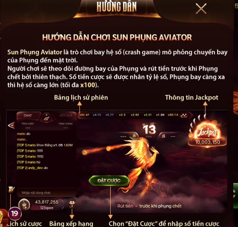 Trải Nghiệm Sức Mạnh Huyền Thoại Của Minigame Sun Phụng Tại SunWin Đỉnh Cao