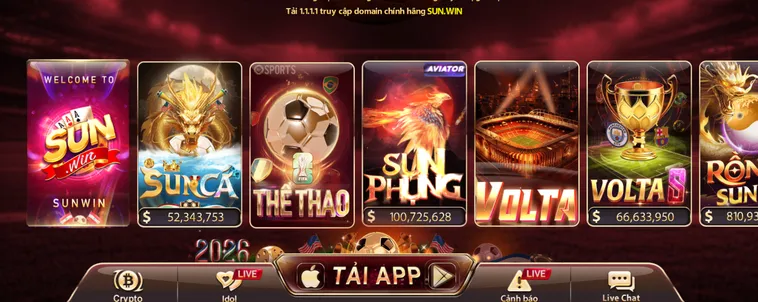 Cổng game SunWin - thiên đường đổi thưởng đỉnh cao năm 2026 với tỷ lệ hoàn trả khủng và hệ thống bảo mật tối tân, mang lại trải nghiệm an toàn tuyệt đối.