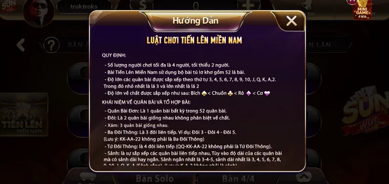 Chinh Phục Tiến Lên Miền Nam Tại SunWin Nhận Quà Khủng