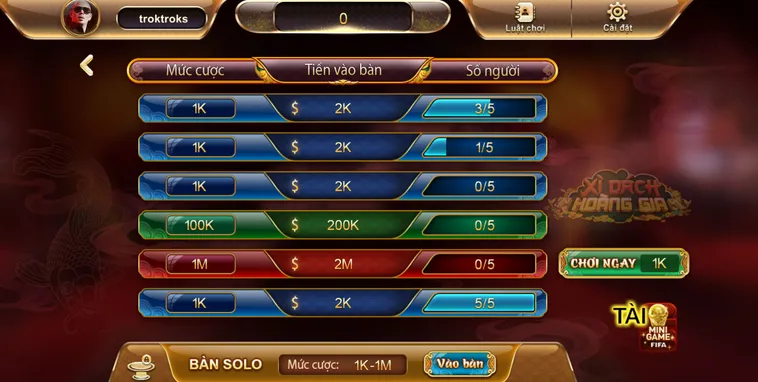 Trải Nghiệm Xì Dách Hoàng Gia Tại SunWin Với Cơ Hội Thắng Lớn Cực Đỉnh
